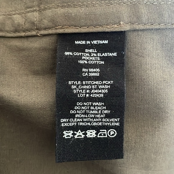 Theory Classic Chino Stitched Picket Skirt - Picture 7 of 7